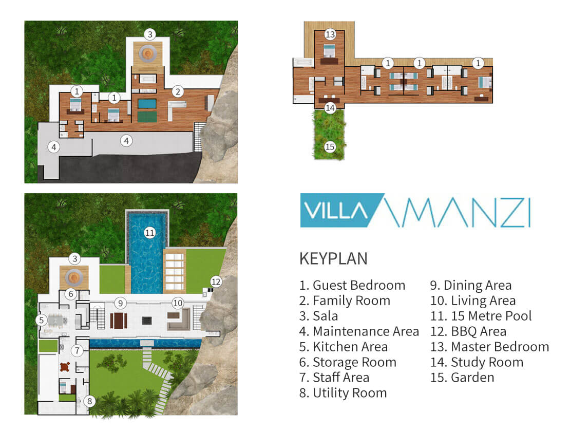 Villa Amanzi Kamala Floorplan